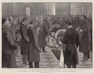 El Funeral del Difunto Lord Leighton, la Ceremonia en la Catedral de San Pablo